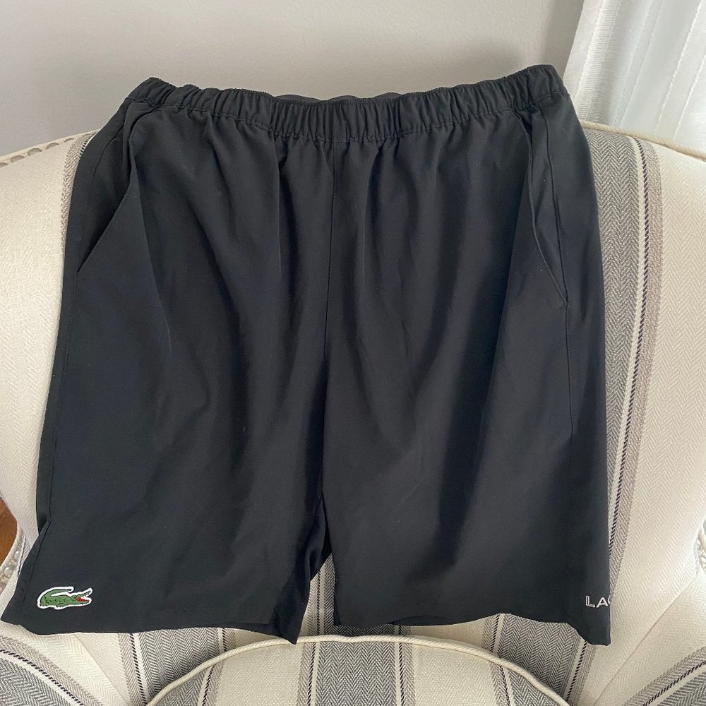 Lacoste Black Men's Tennis Sports Shorts Sz 4 M